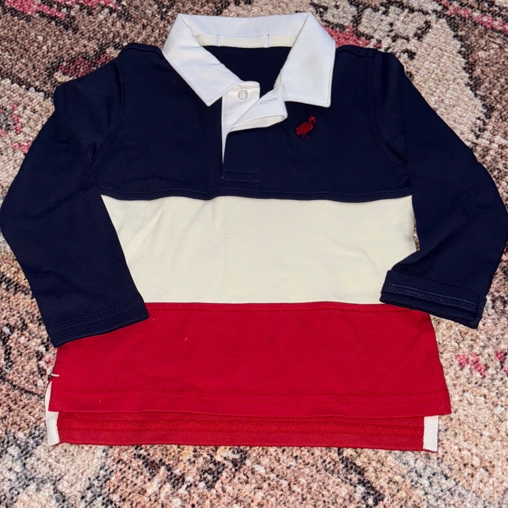 The Beaufort Bonnet Company Blue and White Jersey Shirt
